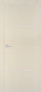 Межкомнатная дверь PX-2  AL кромка с 4-х ст. Бежевый матовый