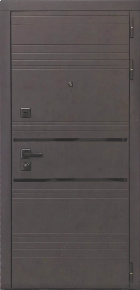 Входная дверь ДвериПРО L-43 ФЛ-677 (10мм, белый матовый) DPRO196528 внешняя сторона