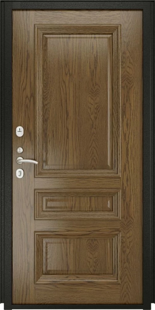 Входная дверь ДвериПРО L-45 Фараон-2 (16мм, светлый мореный дуб) DPRO197044 внутренняя сторона