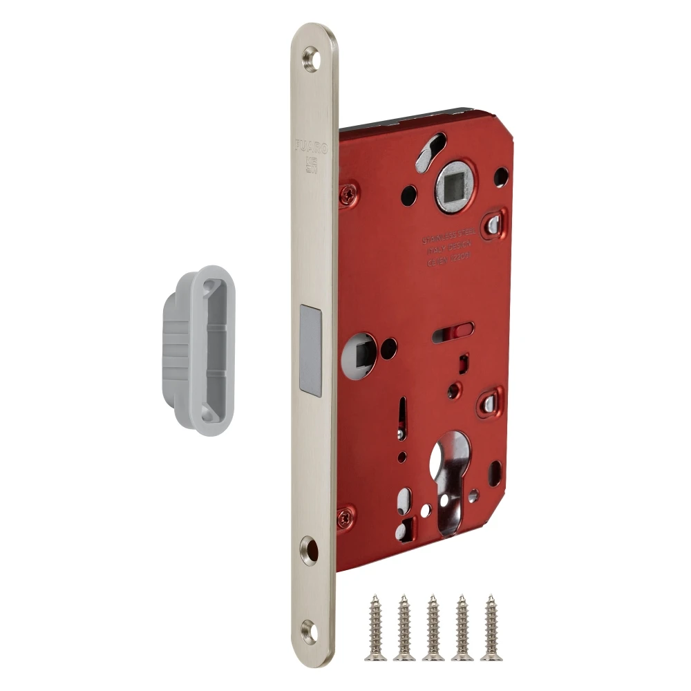 Фото Корпус врезного замка MAGNM85C-50/BL INOX SN-3 матовый никель (блистер)